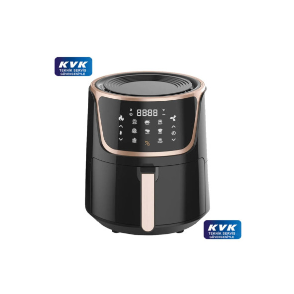upany Air Fryer 6,5 L Yağsız Fritöz Siyah Kvk Teknik Servis Güvencesinde ürün görseli 1