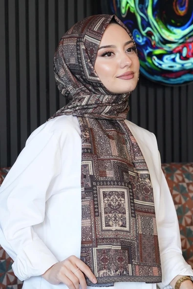 Paisley Desen Kırmızı Soft Pamuk Şal ürün görseli 1