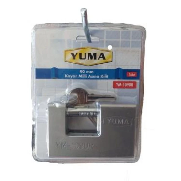 Yuma Kayar Milli Asma Kilit Nikel 90MM YM-1090R ürün görseli 1
