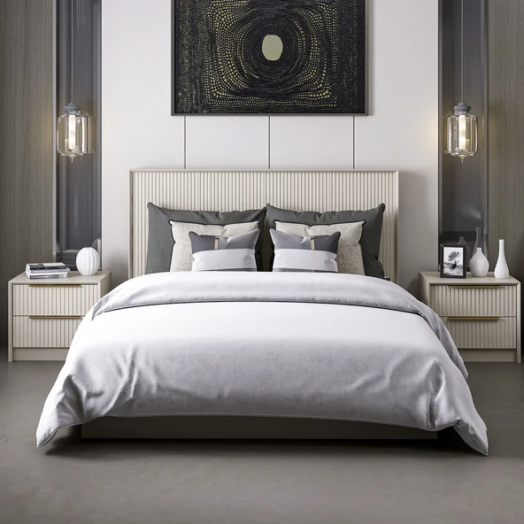 Minar Kale Luxe Soft Baza 160Cm Mbrn-Kumtaşı ürün görseli 1