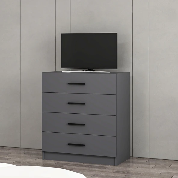Minar D4002-Kale Tv Çekmece Modül-Antrasit - Resim 3