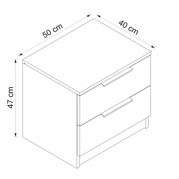 Minar D1008-Kale Plus Komodin 2 Çek-Dore - Resim 8