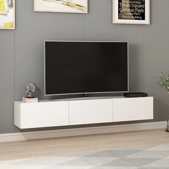 Minar Rigel Tv Ünitesi - Beyaz - Resim 2