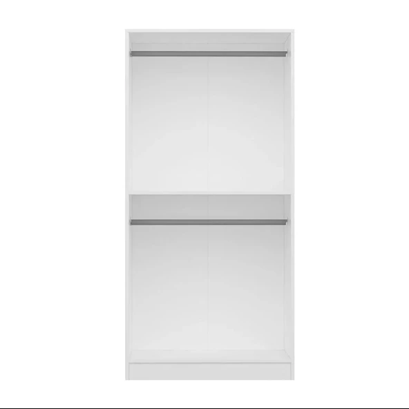 Minar Kale 90Cm Giyinme Dolabı 190 Lık - Beyaz ürün görseli 1