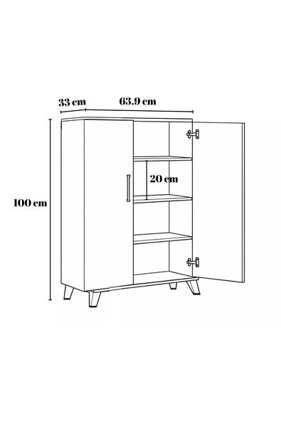 Mobilique Çınar Banyo Dolabı - Resim 4