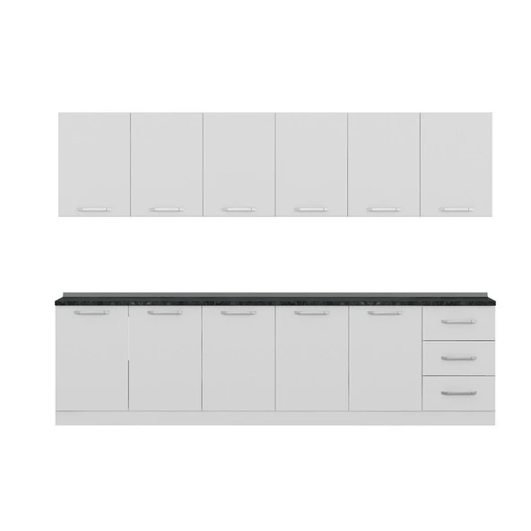 Minar 300 Cm Mutfak Dolabı Beyaz 300-B2 - Resim 2