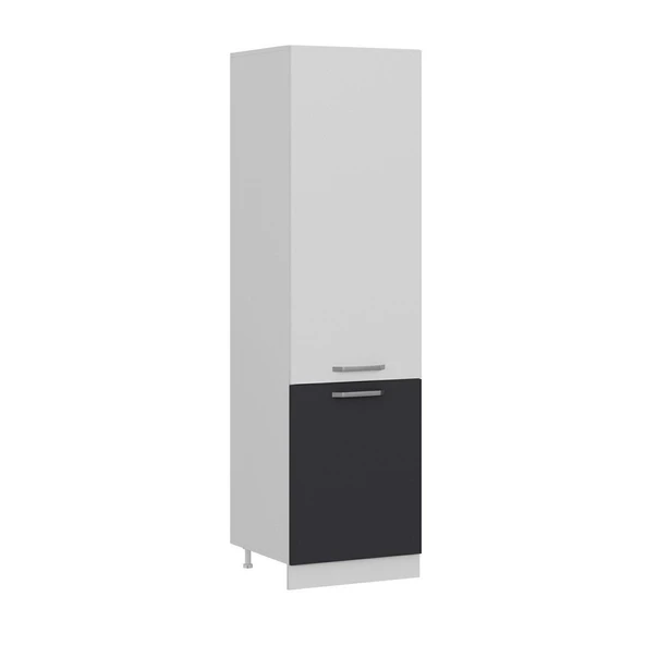 Minar 60 Cm Mutfak Boy Dolabı Beyaz Antrasit D60-A1 - Resim 7