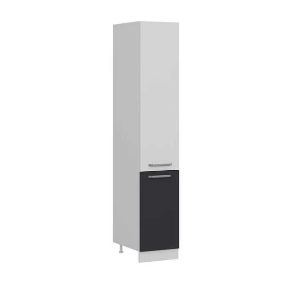 Minar 40 Cm Mutfak Boy Dolabı Beyaz Antrasit D40-A1 - Resim 7