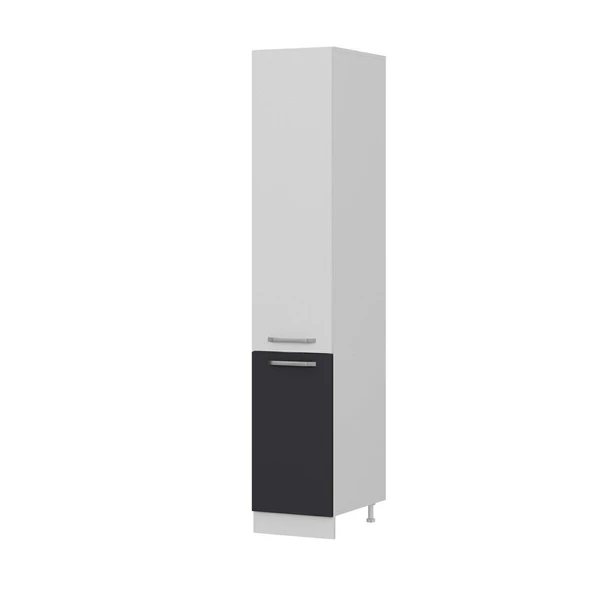 Minar 40 Cm Mutfak Boy Dolabı Beyaz Antrasit D40-A1 - Resim 6