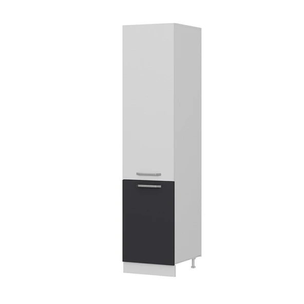 Minar 50 Cm Mutfak Boy Dolabı Beyaz Antrasit D50-A1 - Resim 6