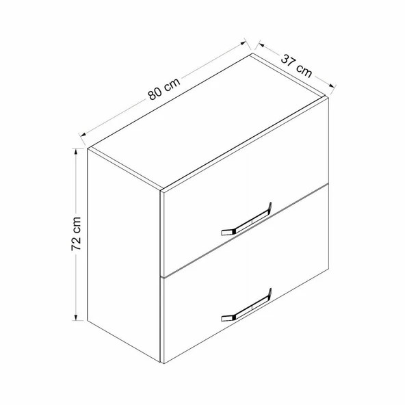 Minar Mtfk Mdl Üst 2Yk1R 80Cm Dlp Byz - Resim 8