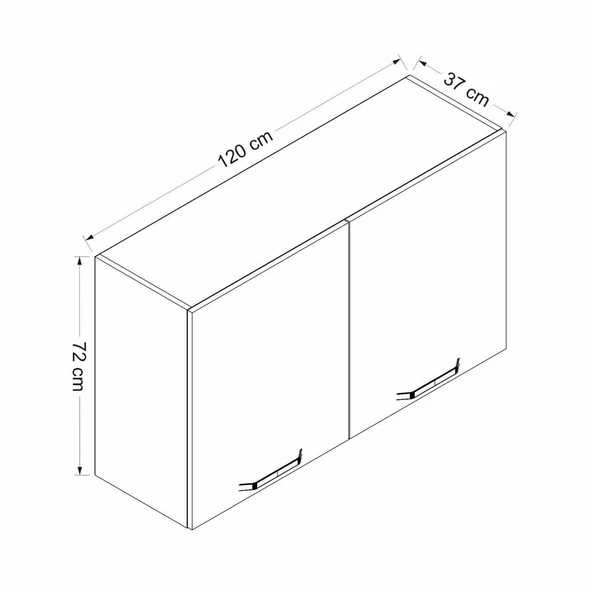 Minar Mtfk Mdl Üst 2Dk1R 120Cm Dlp Byz - Resim 8