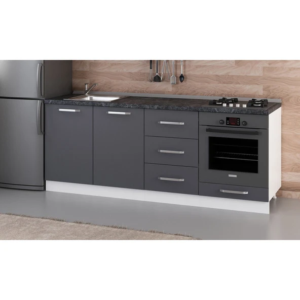 Minar 210 Cm Mutfak Dlb Byz Ant 210-A6-Alt - Resim 2