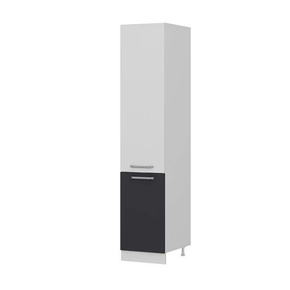 Minar 45 Cm Mutfak Boy Dolabı Beyaz Antrasit D45-A1 - Resim 6