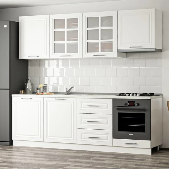 Minar 240Cm Mebran C Mutfak Dlp Beyaz 240-Mcb1 ürün görseli 1