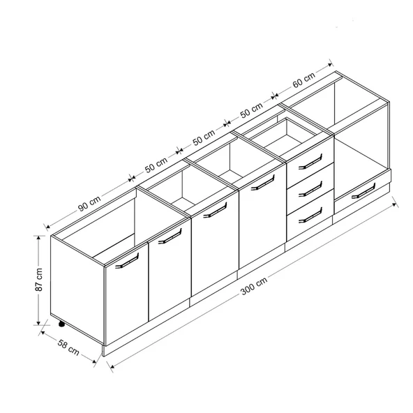 Minar 300 Cm Mutfak Dlb Byz Ant 300-A4-Alt - Resim 2