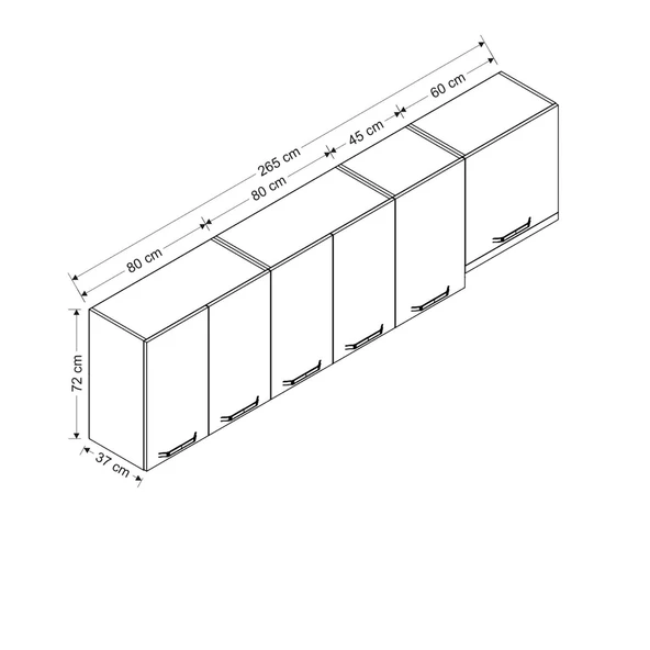 Minar 265 Cm Mutfak Dlb Byz 265-B5-Üst - Resim 8