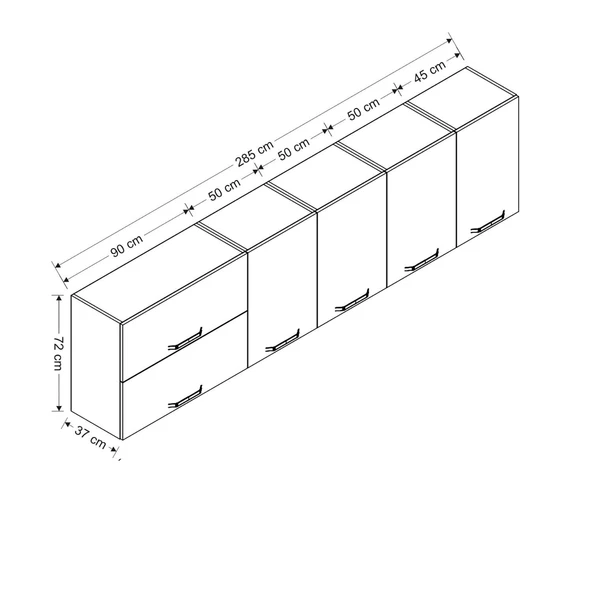 Minar 285 Cm Mutfak Dlb Byz 285-B1-Üst - Resim 8