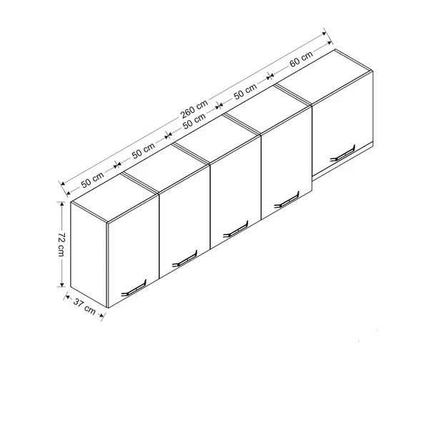 Minar 260 Cm Mutfak Dlb Byz 260-B7-Üst - Resim 8