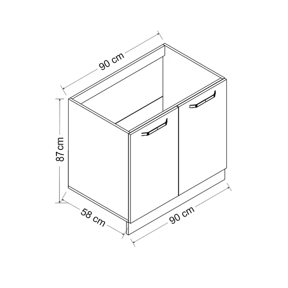 Minar 90 Cm Mutfak Dlb Byz 90-B1-Alt - Resim 8