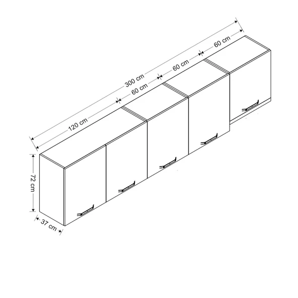 Minar 300 Cm Mutfak Dlb Byz 300-B11-Üst - Resim 8
