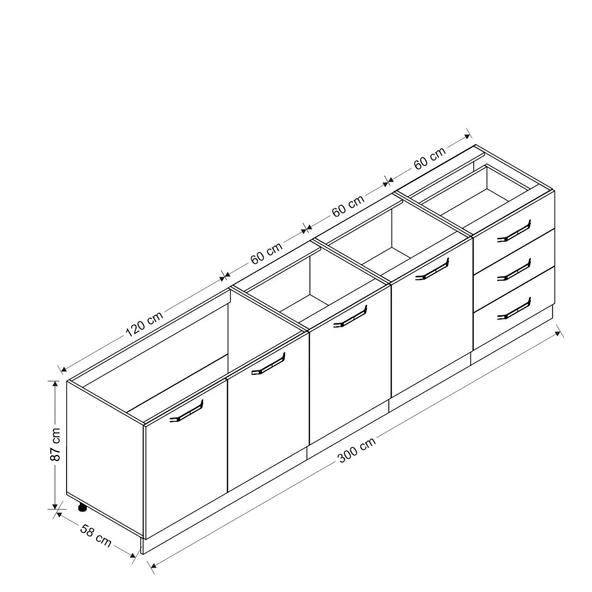 Minar 300 Cm Mutfak Dlb Byz 300-B3-Alt ürün görseli 1