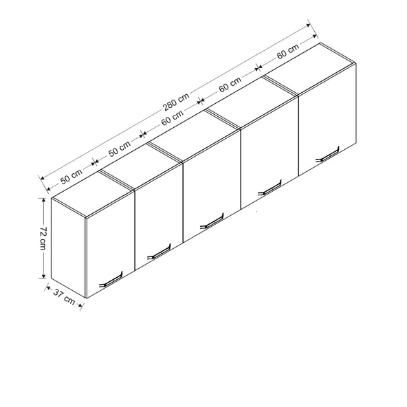 Minar 280 Cm Mutfak Dlb Byz 280-B2-Üst - Resim 8