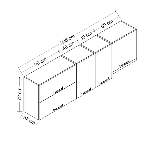 Minar 235 Cm Mutfak Dlb Byz 235-B7-Üst - Resim 8