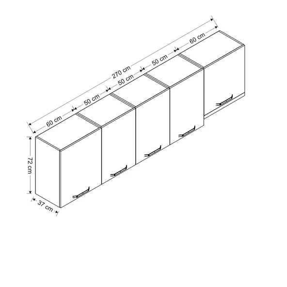 Minar 270 Cm Mutfak Dlb Byz 270-B5-Üst - Resim 8