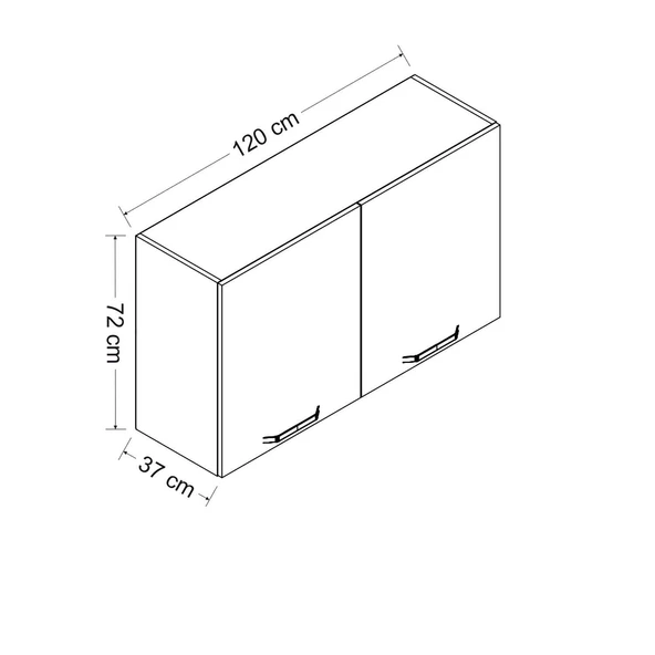 Minar 120 Cm Mutfak Dlb Byz 120-B1-Üst - Resim 8