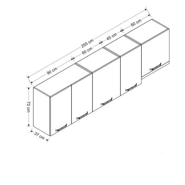 Minar 255 Cm Mutfak Dlb Byz 255-B4-Üst - Resim 8