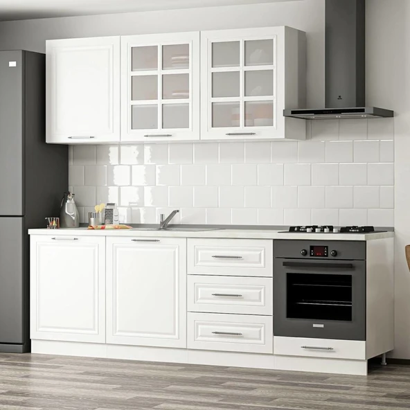 Minar 240Cm Mebran C Mutfak Dlp Beyaz 240-Mcb3 ürün görseli 1