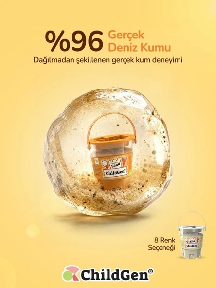 ChildGen Doğal Oyun Kumu - Mavi - 500 gr ürün görseli 1