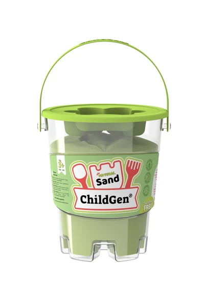 ChildGen Doğal Oyun Kumu - Yeşil - 500 gr ürün görseli 1