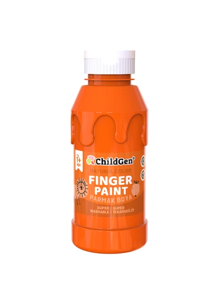 ChildGen Süper Yıkanabilir Parmak Boya 350 ml Şişe ürün görseli 1