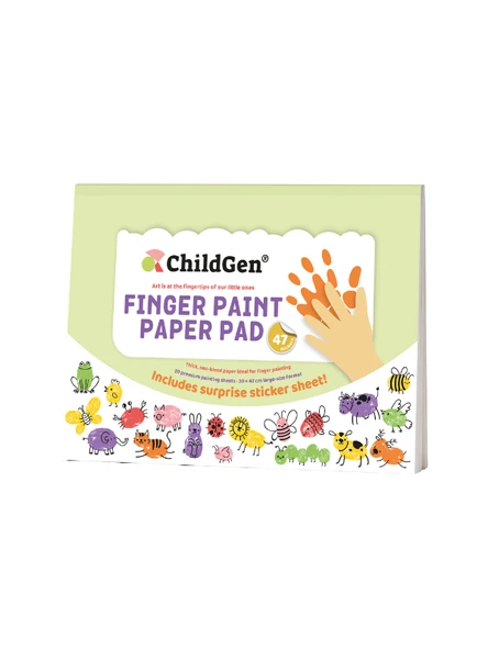 ChildGen Parmak Boya Resim Defteri - Finger Paper Pad ürün görseli 1