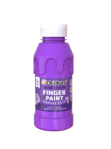 ChildGen Süper Yıkanabilir Parmak Boya 350 ml Şişe ürün görseli 1