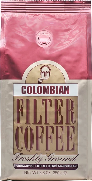 Kurukahveci Mehmet Efendi Taze Kavrulmuş Colombian Filtre Kahve 250 G ürün görseli 1