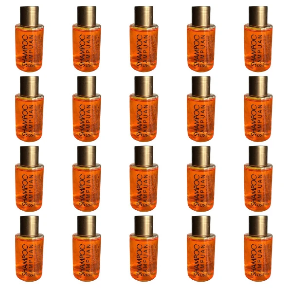 Mini Tek Kullanımlık Otel Kamp Seyehat Saç Şampuanı - 30cc / 30 Ml. - 20 Adet ürün görseli 1
