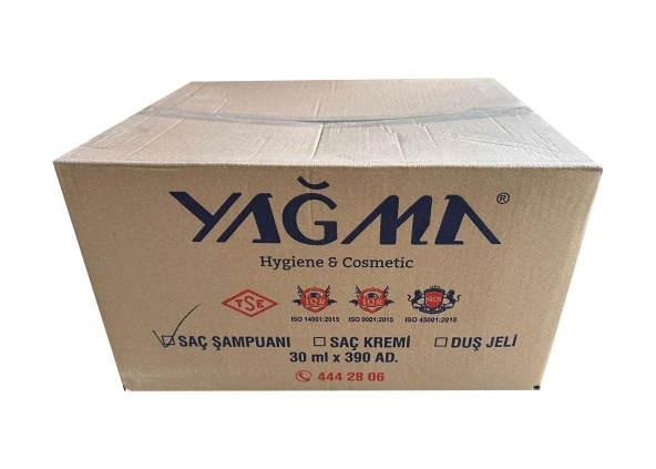 Mini Tek Kullanımlık Otel Kamp Seyehat Saç Şampuanı - 30cc / 30 Ml. - 390 Adet - Koli ürün görseli 1