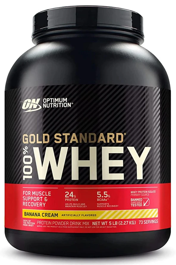 Optimum Nutrition 100% Whey Protein Banana 2270GR ürün görseli 1