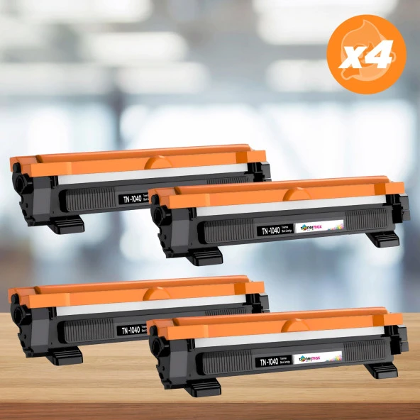 Brother TN-1040 Muadil Toner 4'lÜ Ekonomik Paket / HL-1211/DCP-1510/HL-1110/MFC-1810/MFC-1910 ürün görseli 1