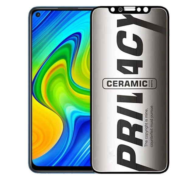 Xiaomi Redmi Note 9 Hayalet Ekran Koruyucu Mat Seramik Hayalet Gizli ürün görseli 1