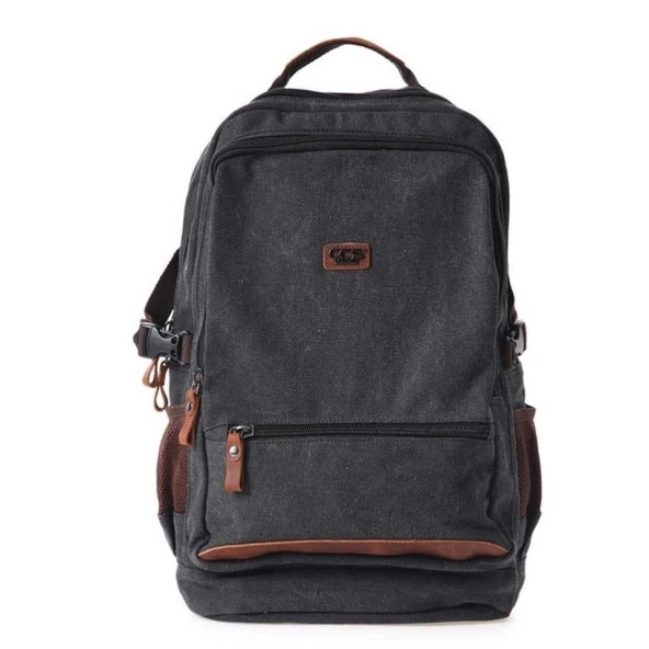 Ççs London 51573 Laptop Kanvas Sırt Çantası Siyah ürün görseli 1