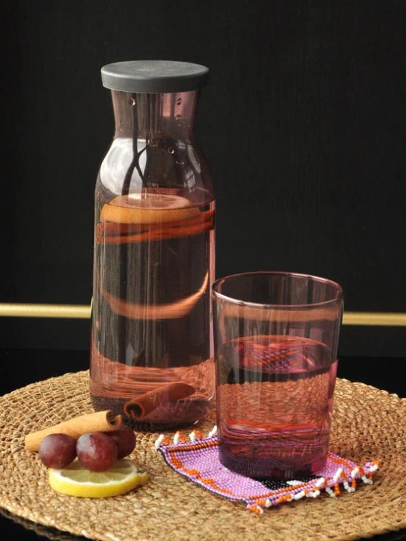 Sipahi Kapaklı Karaf Seti Mor 1250 Ml ürün görseli 1