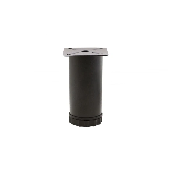 Mobilya Ayağı Metal 6 cm Alttan Ayarlı 42 mm Mat Siyah Ayak ürün görseli 1