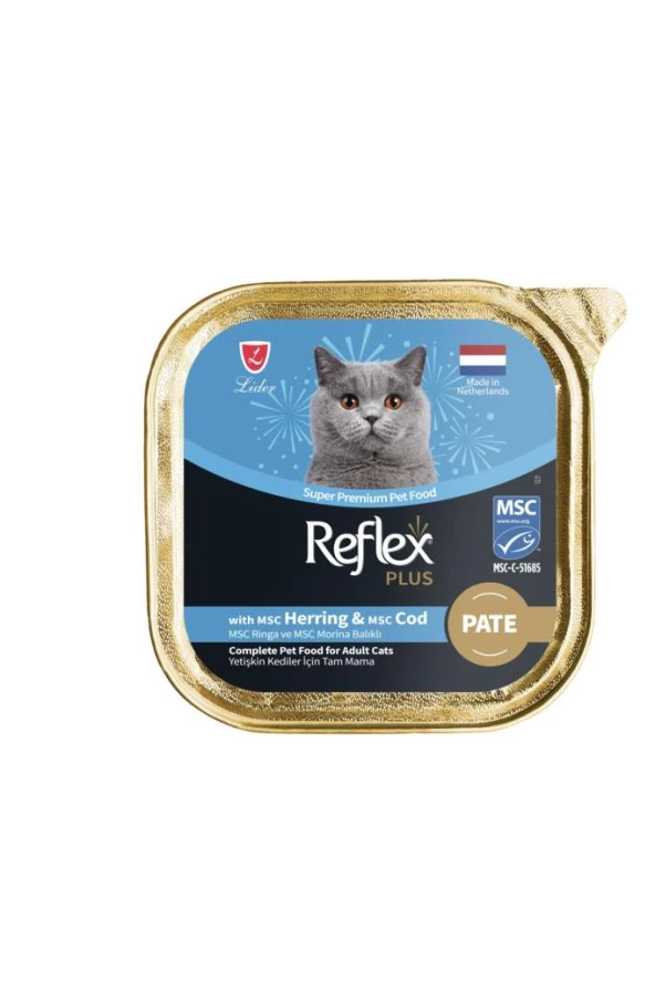 Reflex Plus Pate Ringa Ve Morina Balıklı Kedi Konservesi 85 GR ürün görseli 1