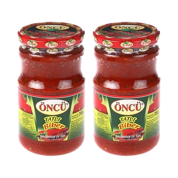 Öncü Biber Salçası Tatlı 700 gr Cam x 2 Adet - Resim 2