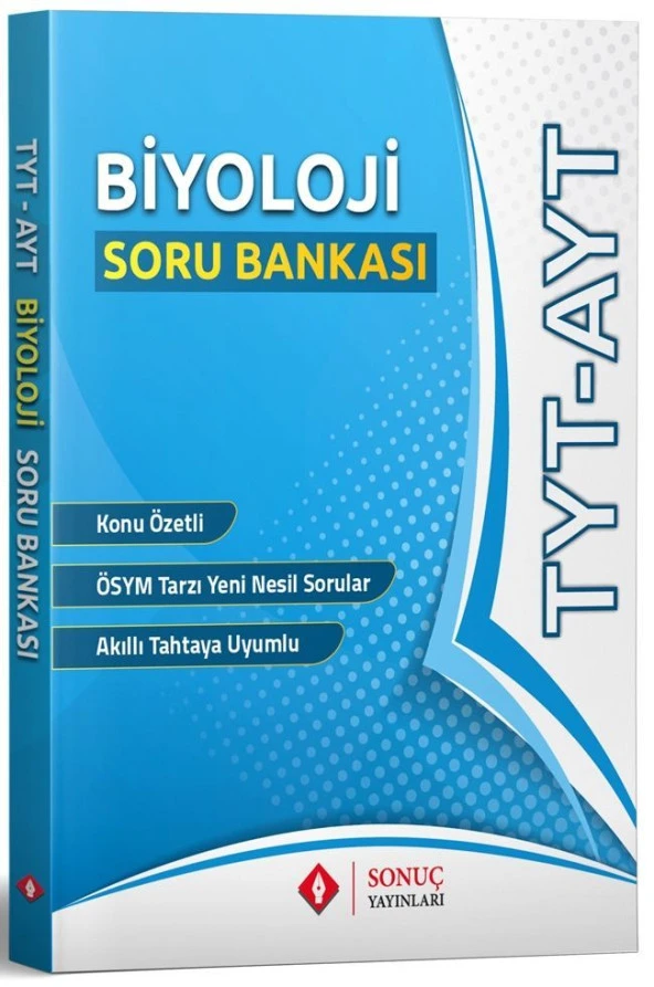 TYT AYT Biyoloji Soru Bankası Sonuç Yayınları ürün görseli 1