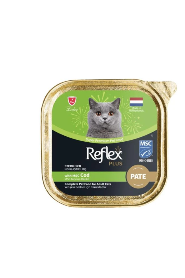 Reflex Plus Pate Balıklı Kısır Kedi Konservesi 85 GR ürün görseli 1